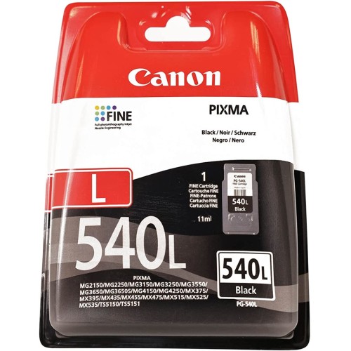 Canon PG-540L ink cartridge 1 pc(s) Original Standard Yield Black Canon PG-540L ink cartridge 1 pc(s) Original Standard Yield Black