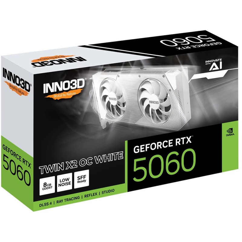 INNO3D GeForce RTX 5060 Twin X2 OC NVIDIA 8 GB GDDR7 INNO3D GeForce RTX 5060 Twin X2 OC NVIDIA 8 GB GDDR7