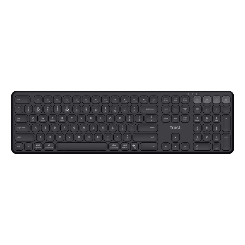 Trust Vaiya keyboard Universal USB + RF Wireless + Bluetooth US English Black Trust Vaiya keyboard Universal USB + RF Wireless + Bluetooth US English Black