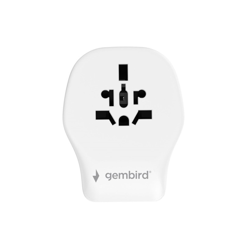 Gembird TPA-1A2C20-02-W Universal travel power adapter, 20 W, white
