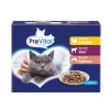 PREVITAL Cat Food Mix of Flavors Chicken, Veal, Salmon in Gravy - Wet Cat Food - 12 x 100g