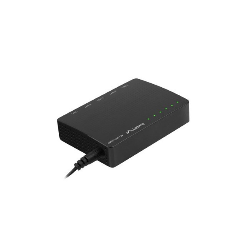 LANBERG SWITCH DSP2-1005-12V (5-PORT, 12V, 1GB/S) LANBERG SWITCH DSP2-1005-12V (5-PORT, 12V, 1GB/S)