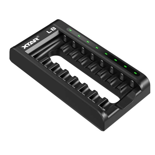 Battery charger AA/AAA 1,5 V i 1,2V, smart - 8 slots Battery charger AA/AAA 1,5 V i 1,2V, smart - 8 slots