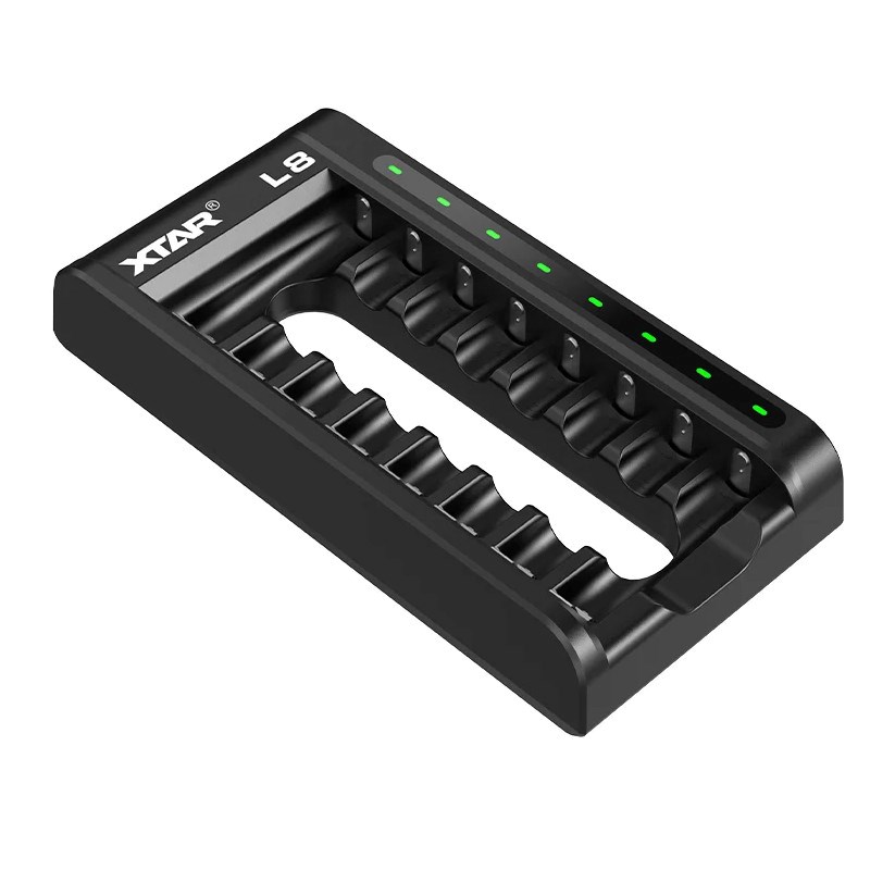 Battery charger AA/AAA 1,5 V i 1,2V, smart - 8 slots Battery charger AA/AAA 1,5 V i 1,2V, smart - 8 slots