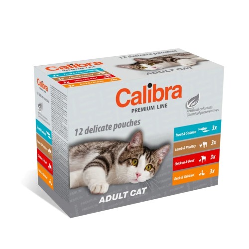 CALIBRA CAT premium adult multipack 12x100g CALIBRA CAT premium adult multipack 12x100g