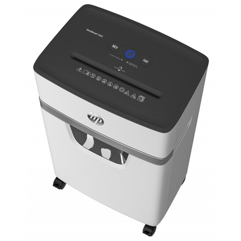 HP ONESHRED 15CC 20L paper shredder Micro-cut shredding HP ONESHRED 15CC 20L paper shredder Micro-cut shredding