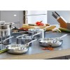 DEMEYERE Industry 5 24 CM Silver steel pan DEMEYERE Industry 5 24 CM Silver steel pan