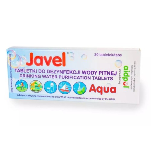 Javel Aqua water disinfection tablets, 20 pcs Javel Aqua water disinfection tablets, 20 pcs