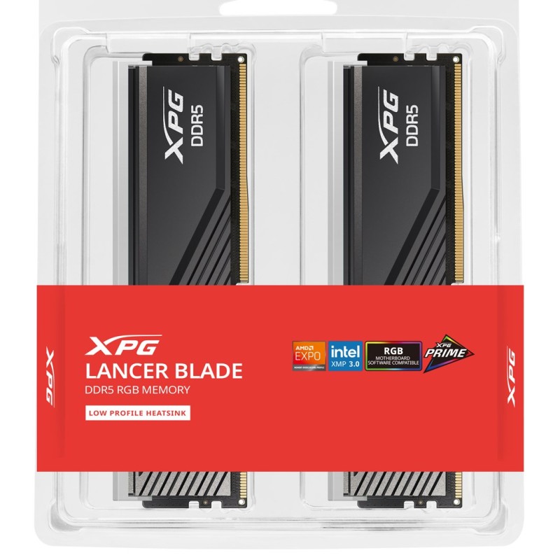 ADATA LANCER BLADE RGB memory module 32 GB 2 x 16 GB DDR5 6000 MHz ADATA LANCER BLADE RGB memory module 32 GB 2 x 16 GB DDR5 6000 MHz
