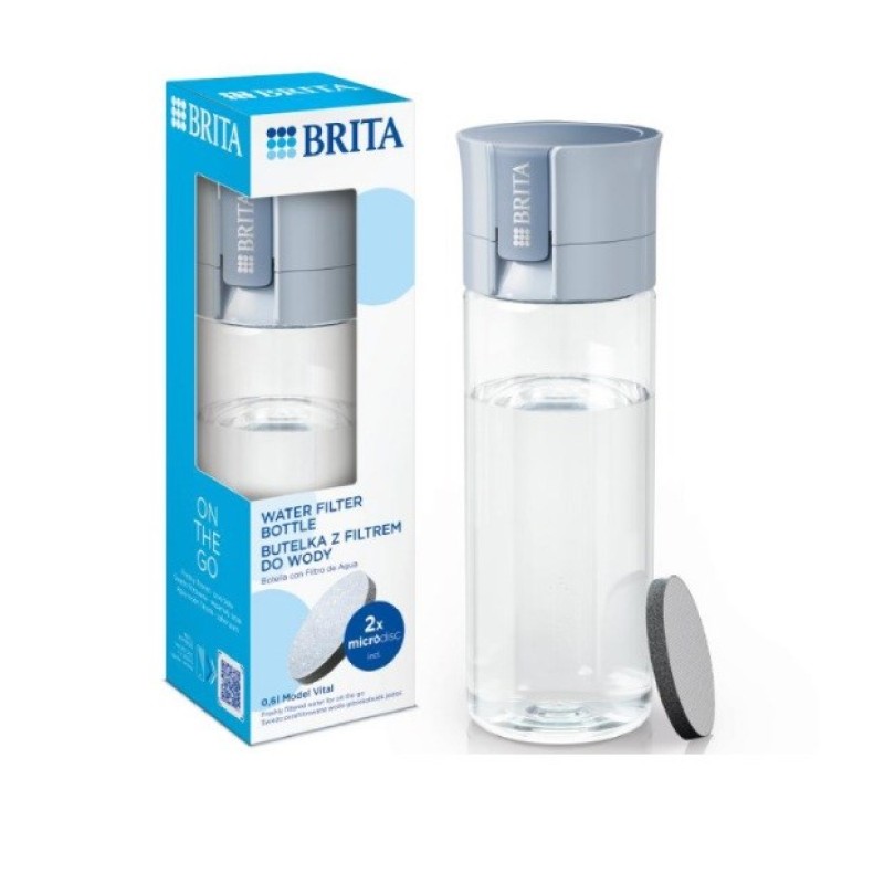 Brita Vital Filtering bottle 0.6 l Pastel blue Brita Vital Filtering bottle 0.6 l Pastel blue
