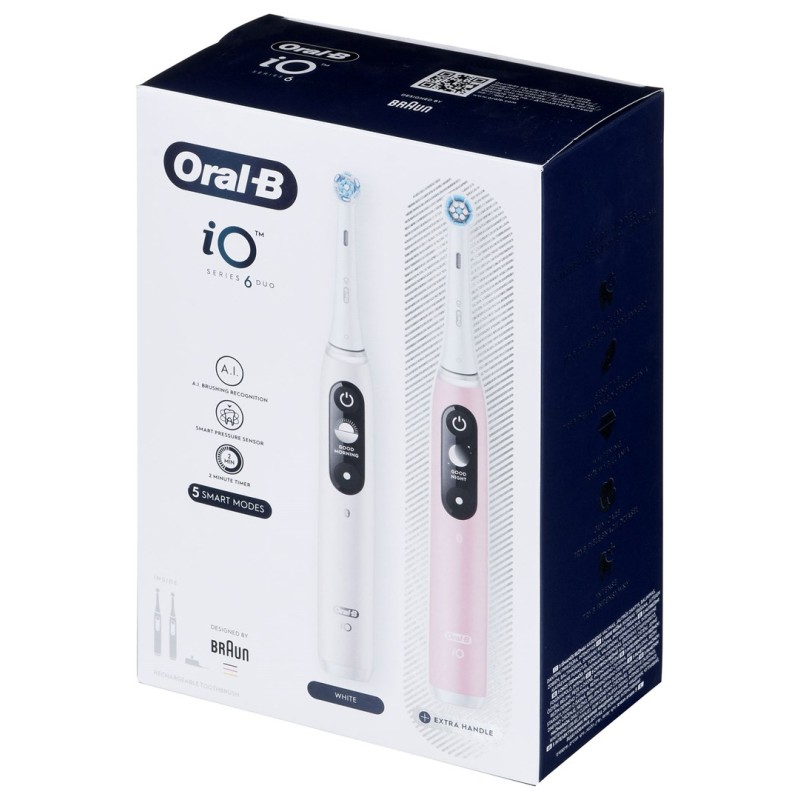 Braun Oral-B iO6 DuoPack White/Pink Braun Oral-B iO6 DuoPack White/Pink