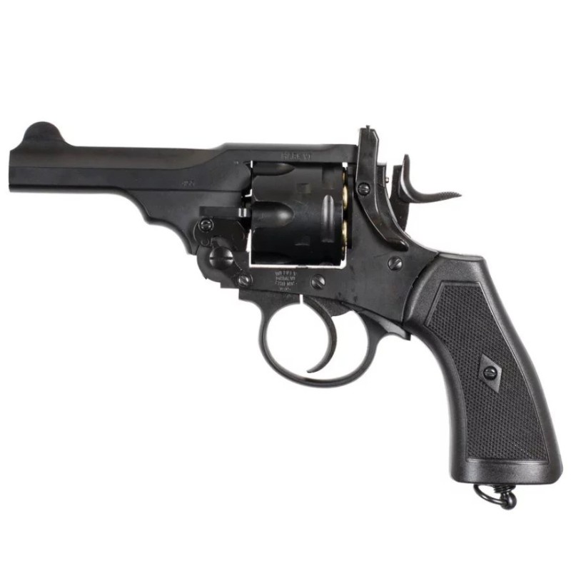WEBLEY MKVI .455 Police cal.4.5 mm Diabolo cartridge 6-shot barrel 4’ CO2 Black Ekp to17J WEBLEY MKVI .455 Police cal.4.5 mm Diabolo cartridge 6-shot barrel 4’ CO2 Black Ekp to17J