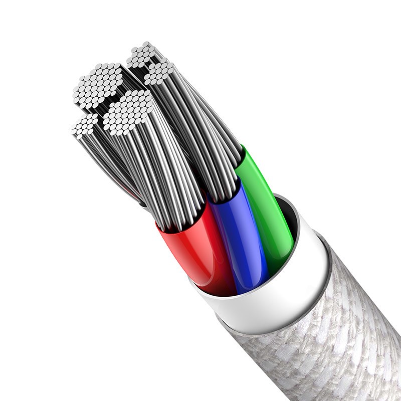 Baseus CATLGD-02 lightning cable 1 m White Baseus CATLGD-02 lightning cable 1 m White