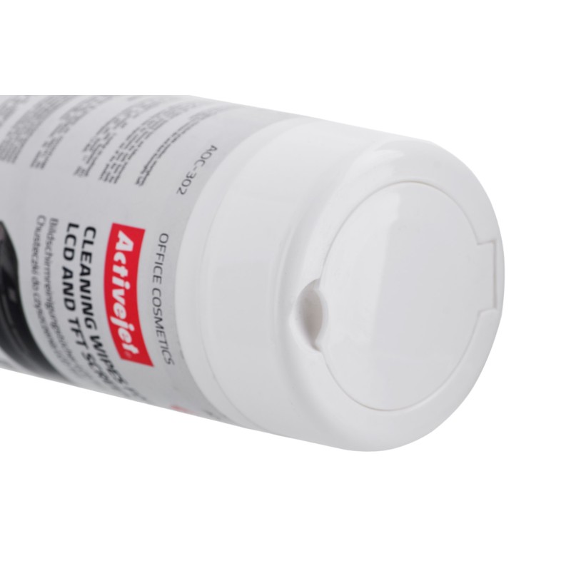 Activejet AOC-302 LCD matrix wipes 100 pcs. Activejet AOC-302 LCD matrix wipes 100 pcs.