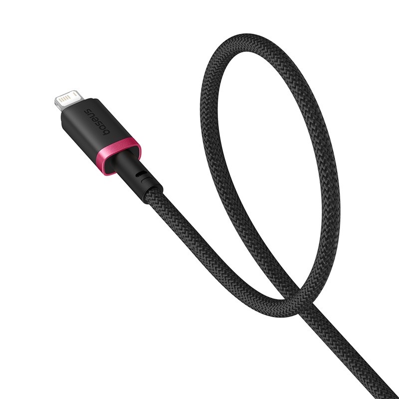 Baseus Dura Type A to IP 2.4A 2 m fast charging cable Black, Red Baseus Dura Type A to IP 2.4A 2 m fast charging cable Black, Red