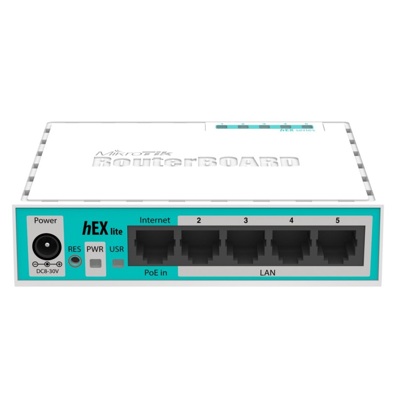 Mikrotik hEX lite wired router White Mikrotik hEX lite wired router White