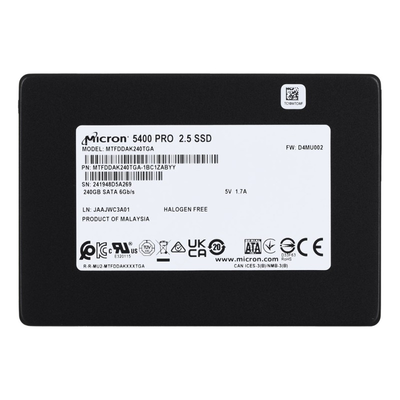 SSD Micron 5400 PRO 240GB SATA 2.5 SSD Micron 5400 PRO 240GB SATA 2.5