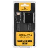 Gembird A-HDMI-VGA-04 video cable adapter 0.15 m VGA (D-Sub) HDMI Type A (Standard) Black