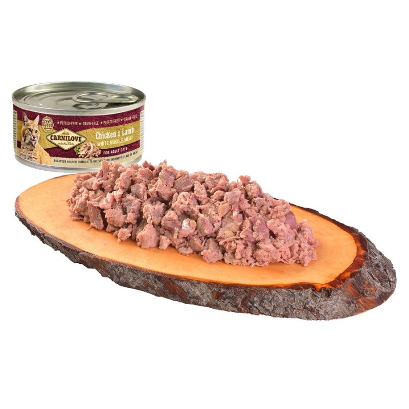 CARNILOVE Cat Chicken & Lamb White Muscle Meat – wet food for cats – 100 g CARNILOVE Cat Chicken & Lamb White Muscle Meat – wet food for cats – 100 g
