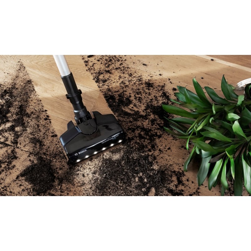 Bosch BSS711W stick vacuum/electric broom Battery Dry Bagless 0.3 L Black, Silver, White