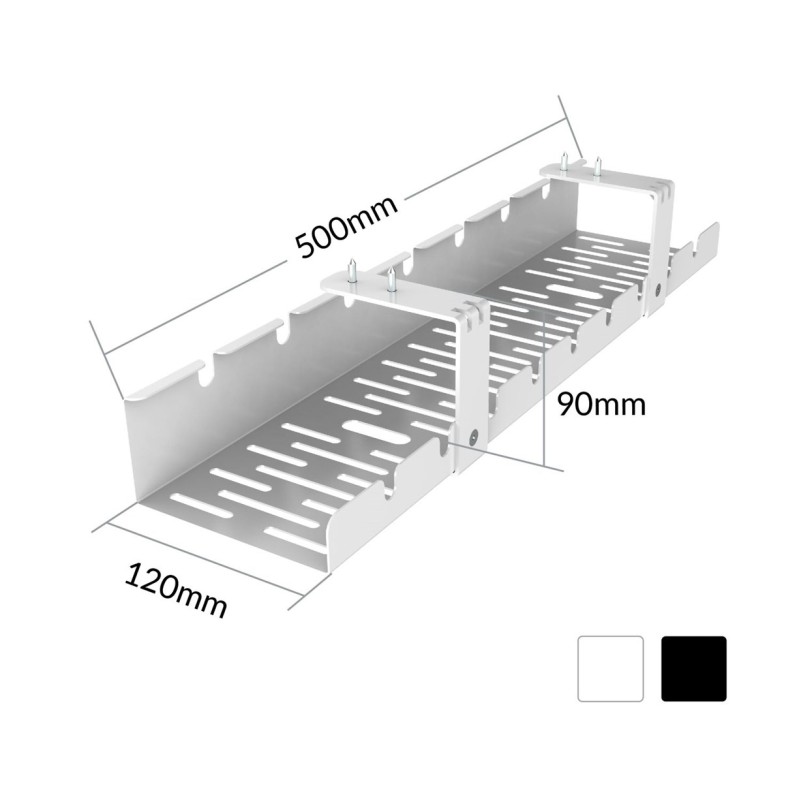 ACTIVEJET desk cable organiser CMP502 white ACTIVEJET desk cable organiser CMP502 white