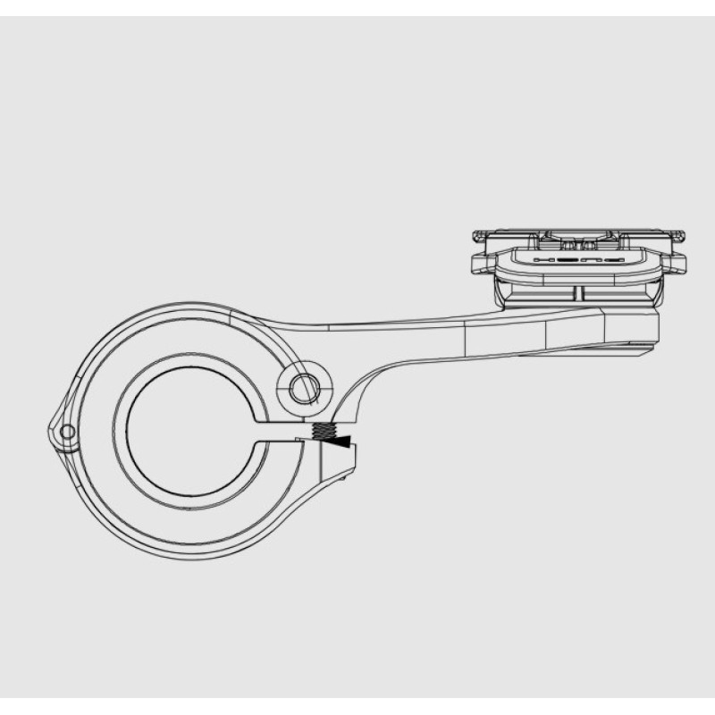 Quad Lock Bicycle handlebar mount, black