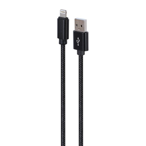 Gembird CCDB-mUSB2B-AMLM-6 Cotton braided 8-pin cable with metal connectors, 1.8 m, black Gembird CCDB-mUSB2B-AMLM-6 Cotton braided 8-pin cable with metal connectors, 1.8 m, black