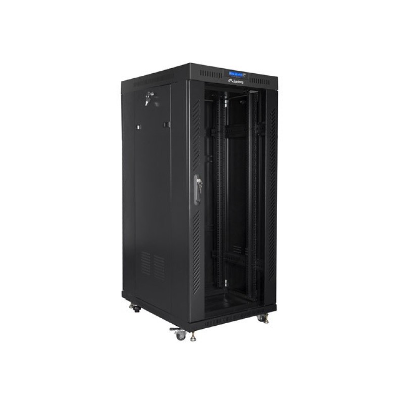Lanberg FF01-8027-12BL rack cabinet 27U Freestanding rack Black Lanberg FF01-8027-12BL rack cabinet 27U Freestanding rack Black