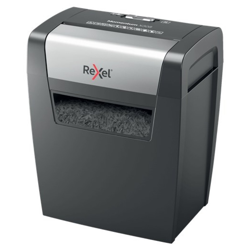 Rexel Momentum X308 paper shredder Particle-cut shredding Black, Grey Rexel Momentum X308 paper shredder Particle-cut shredding Black, Grey