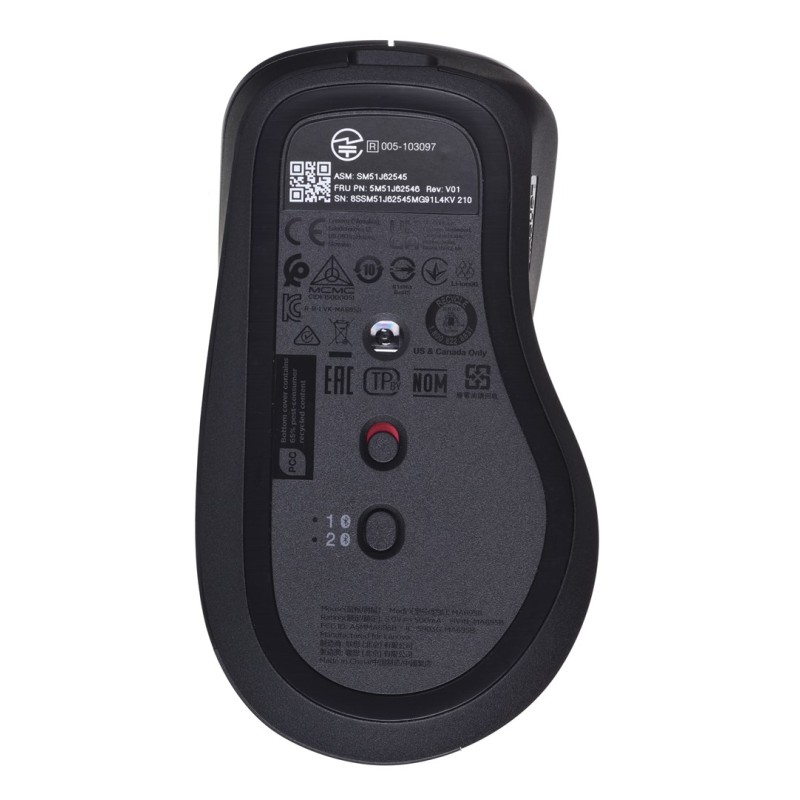 Lenovo 4Y51J62544 mouse Right-hand Bluetooth Optical 2400 DPI Lenovo 4Y51J62544 mouse Right-hand Bluetooth Optical 2400 DPI