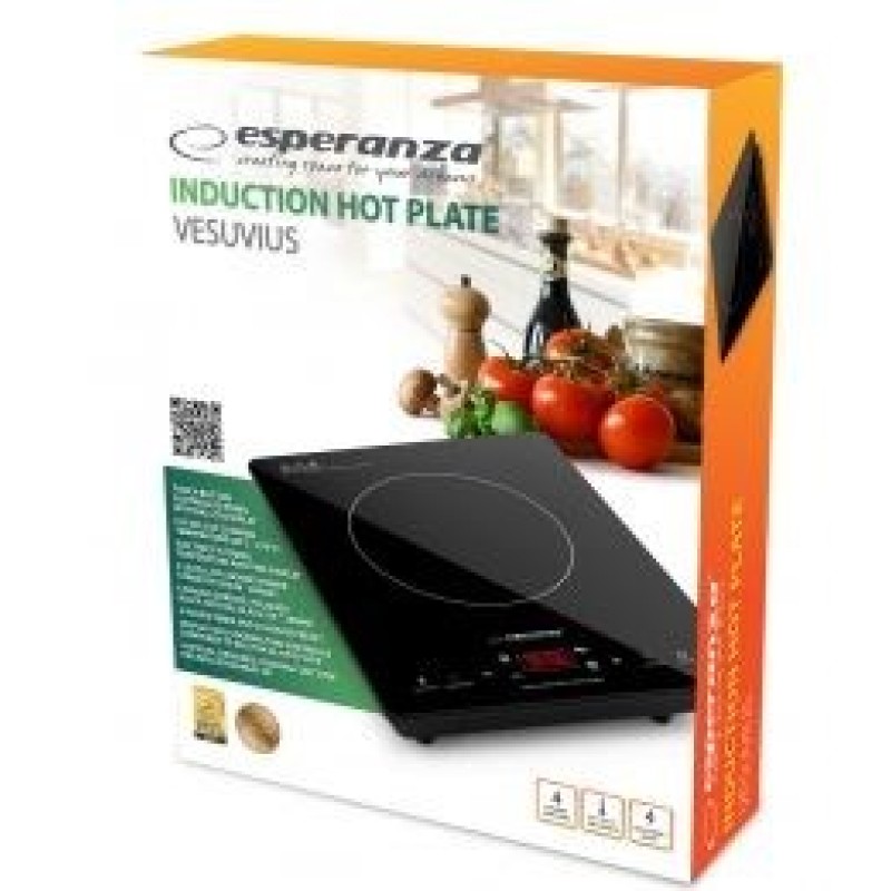 Esperanza EKH009 hob Black Countertop 28 cm Zone induction hob 1 zone(s) Esperanza EKH009 hob Black Countertop 28 cm Zone induction hob 1 zone(s)