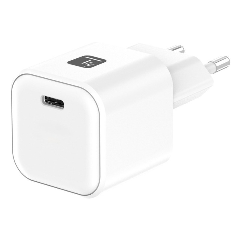 Techly IPW-USB-G65C mobile device charger Universal White AC Fast charging Indoor