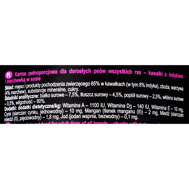 Dolina Noteci Rafi Classic with turkey and carrots - wet dog food - 1240g Dolina Noteci Rafi Classic with turkey and carrots - wet dog food - 1240g