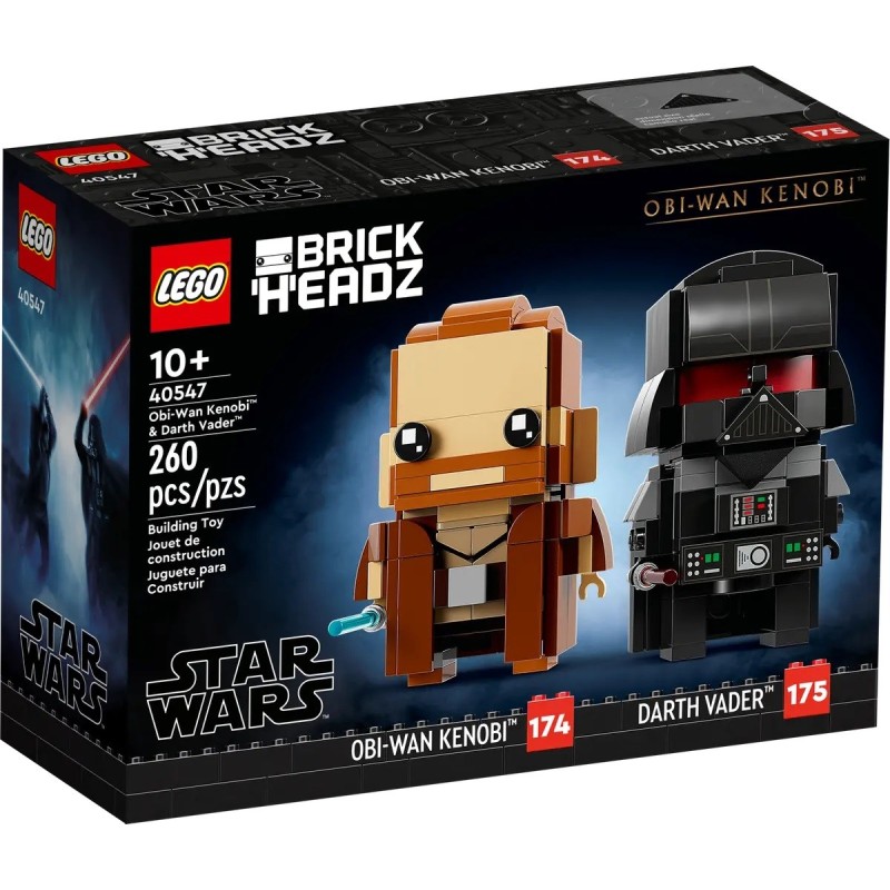 LEGO BRICKHEADZ STAR WARS 40547 Obi-Wan Kenobi and Darth Vader