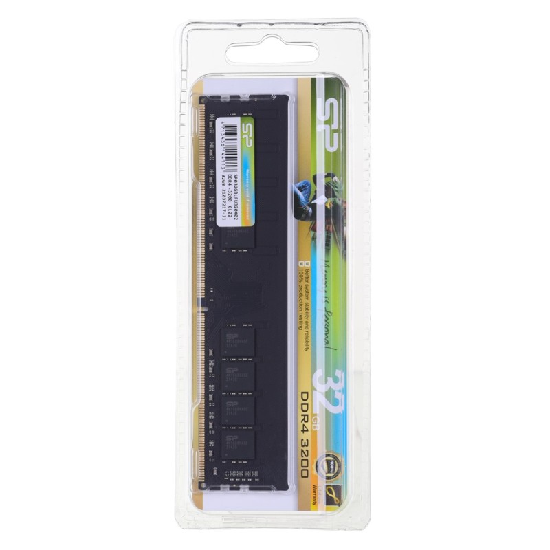 SILICON POWER DDR4 UDIMM RAM memory 3200 MHz CL22 32 GB (SP032GBLFU320X02) Black SILICON POWER DDR4 UDIMM RAM memory 3200 MHz CL22 32 GB (SP032GBLFU320X02) Black