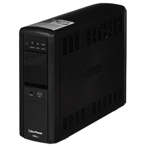 CyberPower CP1350EPFCLCD uninterruptible power supply (UPS) Line-Interactive 1.35 kVA 780 W 6 AC outlet(s) CyberPower CP1350EPFCLCD uninterruptible power supply (UPS) Line-Interactive 1.35 kVA 780 W 6 AC outlet(s)