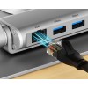 Adjustable laptop stand + USB-C HDMI hub Unitek D1109B01 PD 100W Adjustable laptop stand + USB-C HDMI hub Unitek D1109B01 PD 100W