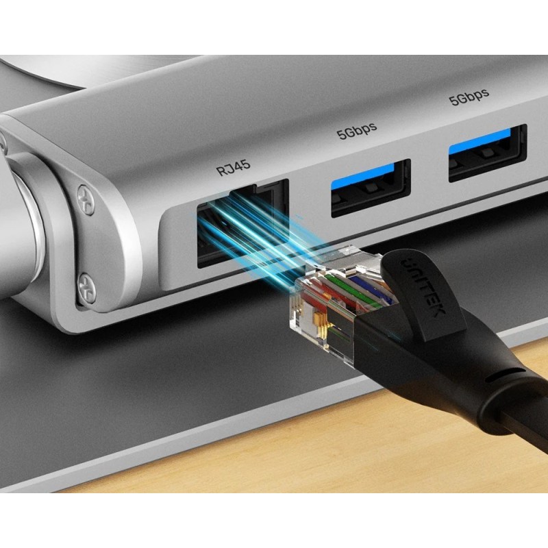 Adjustable laptop stand + USB-C HDMI hub Unitek D1109B01 PD 100W Adjustable laptop stand + USB-C HDMI hub Unitek D1109B01 PD 100W
