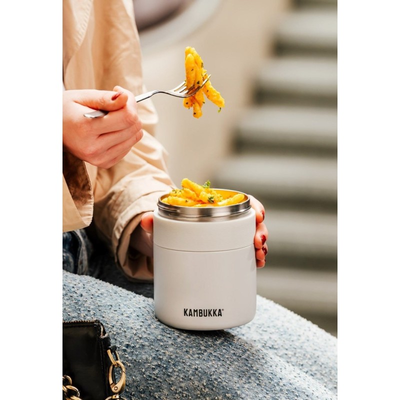 Dinner thermos Kambukka Bora 600 ml Chalk White (11-06013) Dinner thermos Kambukka Bora 600 ml Chalk White (11-06013)