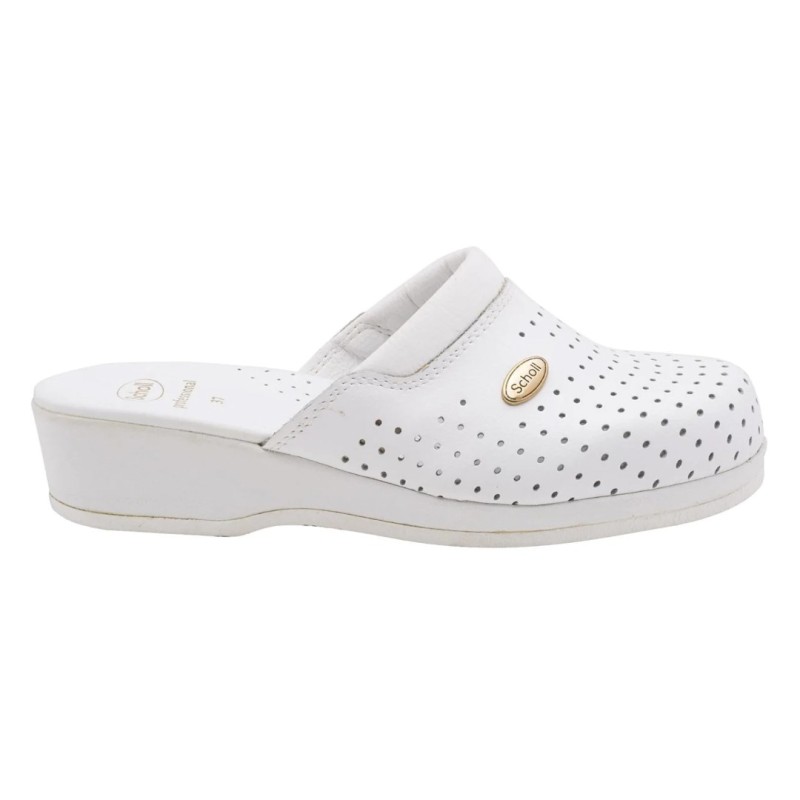 Scholl Clog Backguard - women's white clogs, size 37 Scholl Clog Backguard - women's white clogs, size 37