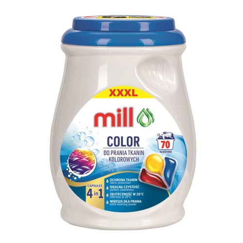 MILL PROFESSIONAL 3-chamber colour wash capsules 70 pcs.