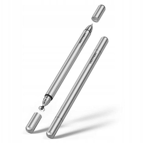 Vention 2-in-1 stylus made of grey aluminium alloy