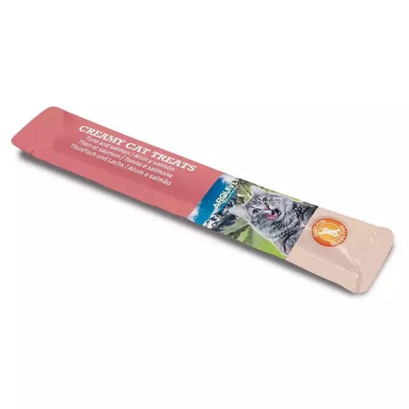 ARQUIVET Creamy snack with tuna and salmon - treat for cats - 5x14 g ARQUIVET Creamy snack with tuna and salmon - treat for cats - 5x14 g