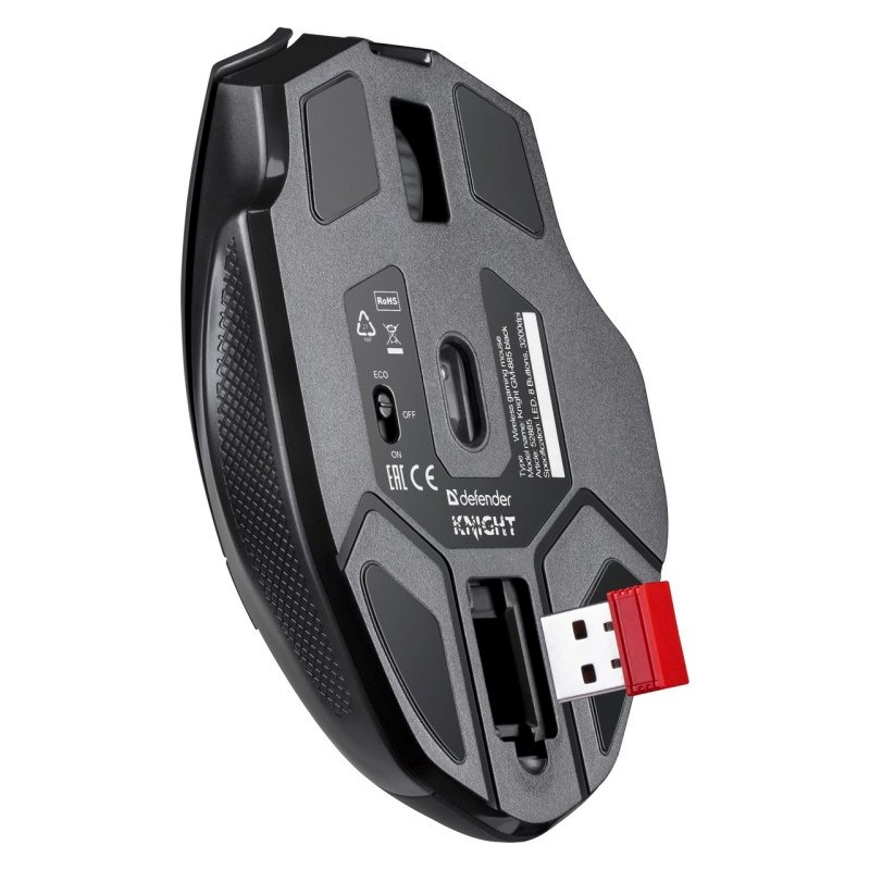 MOUSE DEFENDER GM-885 KNIGHT RF WIRELESS 3200dpi 8P BLACK MOUSE DEFENDER GM-885 KNIGHT RF WIRELESS 3200dpi 8P BLACK