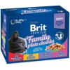 BRIT Cat Pouches Family Plate - wet cat food - 12 x 100g