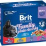 BRIT Cat Pouches Family Plate - wet cat food - 12 x 100g