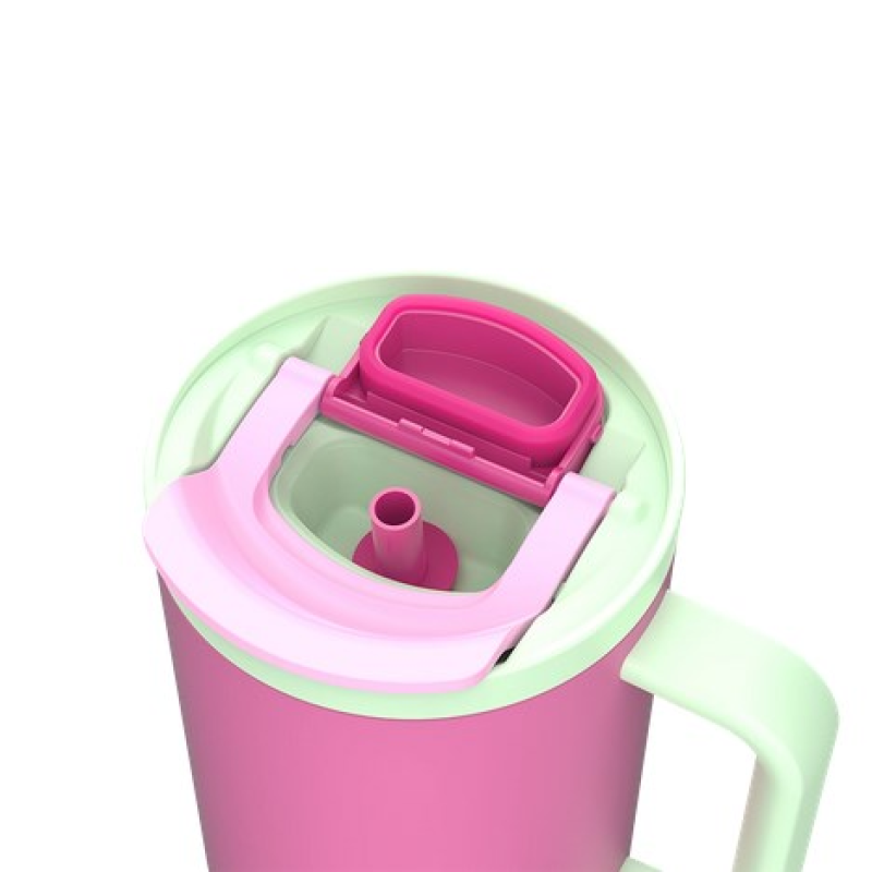 Thermal mug with telescopic straw Kambukka Rio Tumbler 950ml Bubblegum Mint Thermal mug with telescopic straw Kambukka Rio Tumbler 950ml Bubblegum Mint