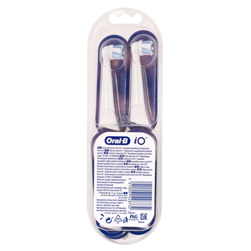 Braun Końcówki do szczoteczki Braun Oral-B iO Gentle Care black Braun Końcówki do szczoteczki Braun Oral-B iO Gentle Care black