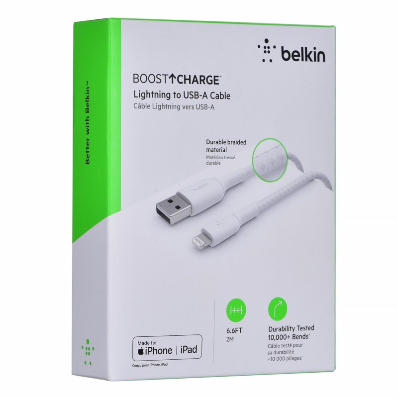 Belkin CAA002BT2MWH lightning cable 2 m White Belkin CAA002BT2MWH lightning cable 2 m White