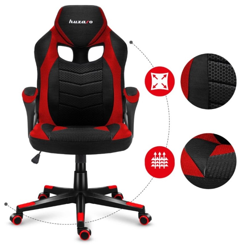 Huzaro FORCE 2.5 Red Mesh gaming chair Huzaro FORCE 2.5 Red Mesh gaming chair
